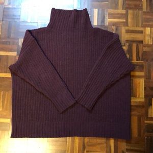 Aerie cozy oversized mock neck sweater, medium